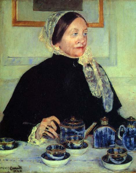 Mary Cassatt Lady at the Tea Table oil painting image